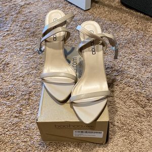 pointed toe barely there heels